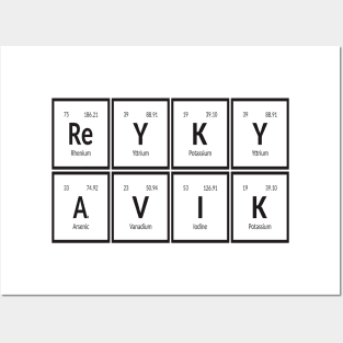 Reykjavik Table of Elements Posters and Art